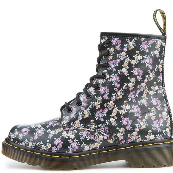 Dr. martens 1460 floral boots distressed - Picture 1 of 6